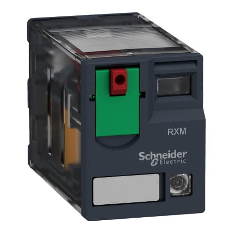 Relé enchufable SCHNEIDER RXM2AB2P7 · 8 pines con LED 230VAC 12A 2Nanc Zelio