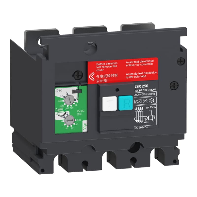 Módulo diferencial vigi SCHNEIDER LV429492 · para NSX250, 3 polos, 200 - 440VAC, 30mA - 30A