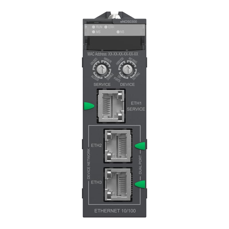 Módulo SCHNEIDER BMENOS0300 · M580, switch ETHERNET - 3 puertos, NO admin