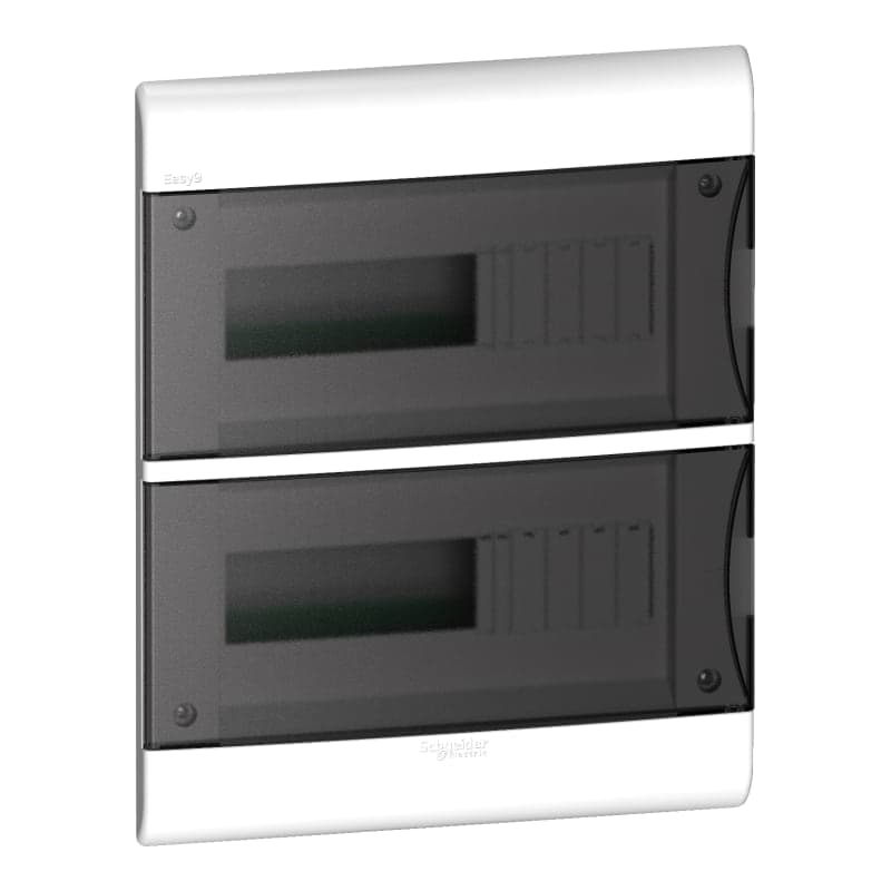 Tablero empotrable plástico SCHNEIDER EZ9E3424 · 24 polos IP40 385X 310X 102mm puerta fume easy