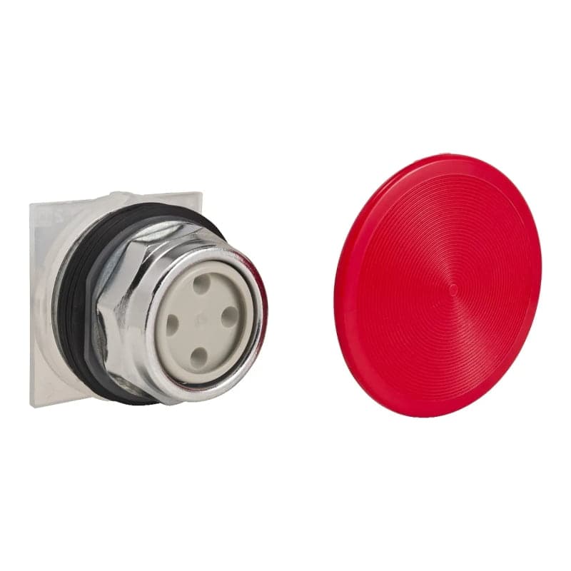Pulsador SCHNEIDER 9001KR4RH13 · 600VAC 10A 30mm tipo K