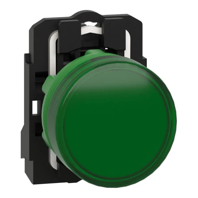 Piloto de señalización plástico SCHNEIDER XB5AVG3 · color verde Ø 22mm 120VAC Harmony