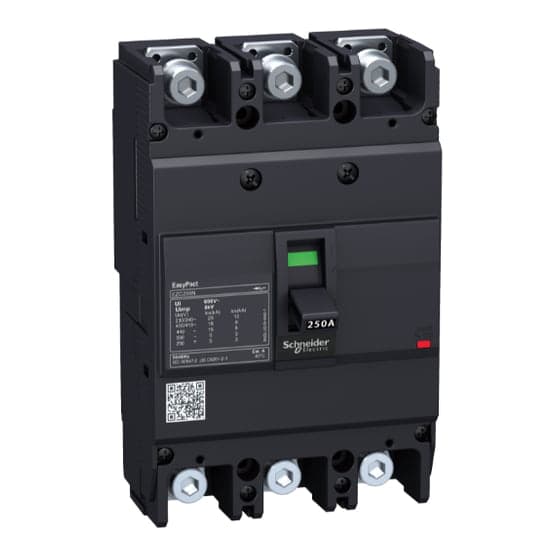 Interruptor de caja moldeada SCHNEIDER EZC250N3175 · 3P fijo 175A 20kA 440VAC easypact