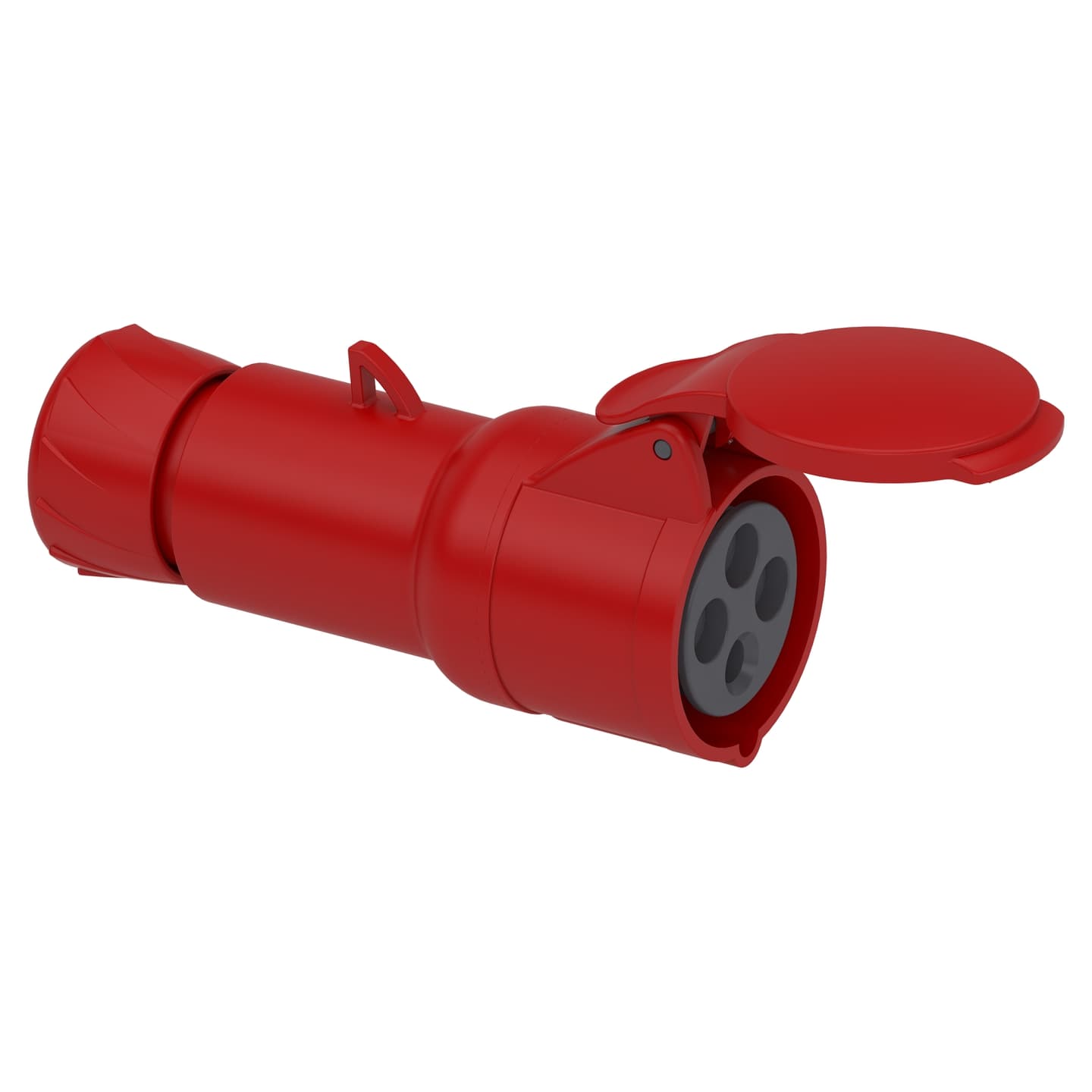 Toma industrial aérea SCHNEIDER PKY16M434 · 3P+T 16A 380/415VAC rojo 6H IP44
