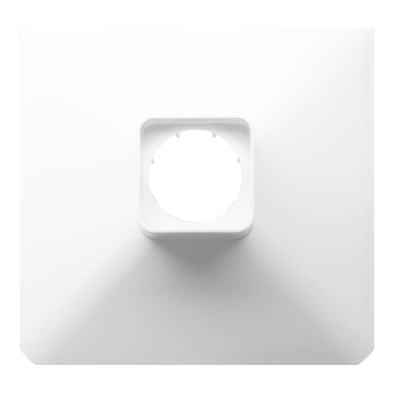 Wall socket plafon roseta SCHNEIDER DXN11119 · E-27 cuadrado, blanco