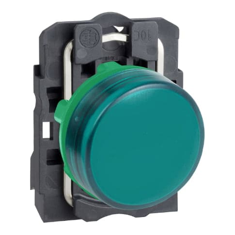 Piloto de señalización plástico SCHNEIDER XB5AVB3 · color verde Ø 22mm 24VAC/Dc Harmony
