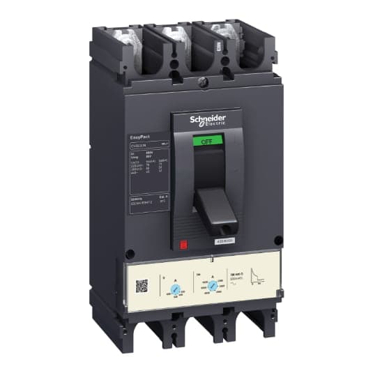 Interruptor de caja moldeada SCHNEIDER LV563316 · 3P regulable 420-600A 36kA 415VAC easypact Cvs630F