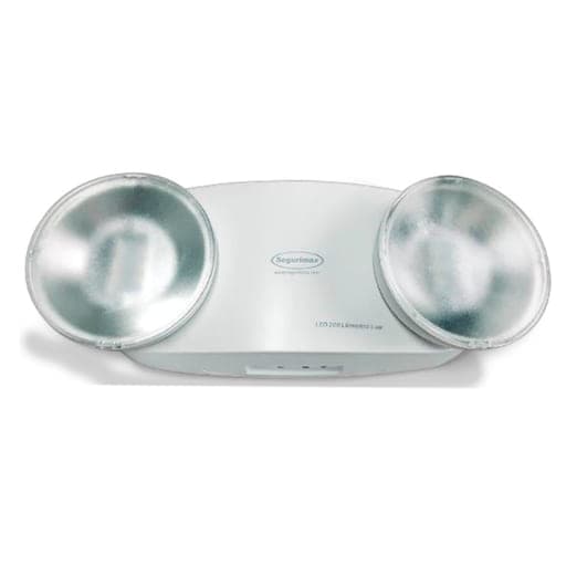 Luminaria emergencia LED SEGURIMAX 222B6120008 · 2X 1.2W 120-240VAC 200lm 2H IP20