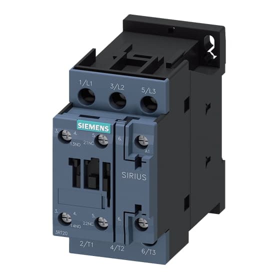 Contactor SIEMENS 3RT2024-1AH00 · 3P 12A AC3 bobina 48VAC 1NA+1NC, tamaño S0