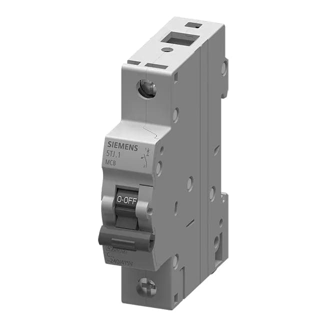 Imagen referencial de la serie: Interruptor termomagnético DIN MCB SIEMENS 5TJ6150-7 · 1x50A 240/415VAC 10kA/220V. sinoplus