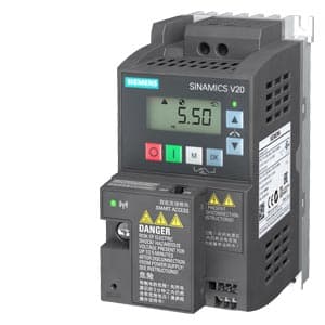 Kit de iniciacion Sinamics SIEMENS 6SL3200-0AE50-0AA0 · V20 0.37kW 150 % 60 S 200-240V 1 AC -10/+10%
