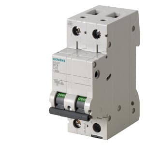 Imagen referencial de la serie: Interruptor termomagnético SIEMENS 5SL6204-7MB · 2P 4A 230VAC 10kA curva C