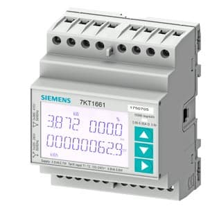 Módulo de medición SIEMENS 7KT1661 · pac 1600, riel DIN, MODBUS rtu, trifásico, indirecto X
