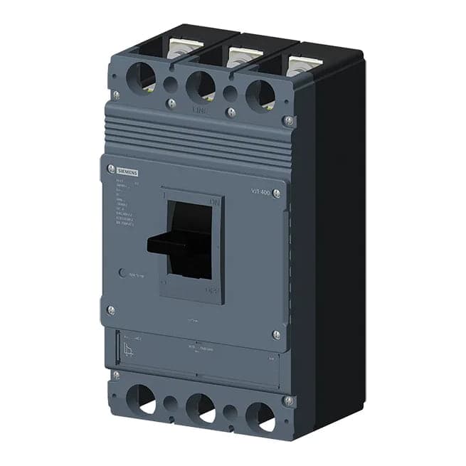 Imagen referencial de la serie: Interruptor termomagnético fijo SIEMENS 3VJ1340-5DA32-0AA0 · 3x400A, 36kA/415V sinoplus