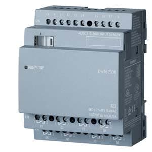 Módulo lógico SIEMENS 6ED1055-1FB10-0BA2 · LOGO! Dm16 230R, exp. module, Pu/I/O: 230V/230V/Relais, 4Te, 8 Di/8 do