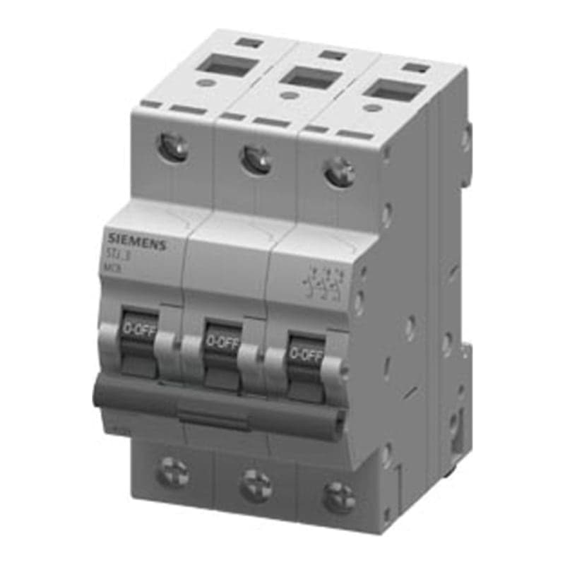 Interruptor termomagnético DIN MCB SIEMENS 5TJ6363-7 · 3x63A, 6kA 415VAC sinoplus