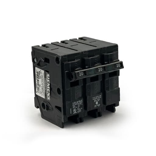 Interruptor termomagnético engrampe SIEMENS Q320 · 3x20A 10kA 240V