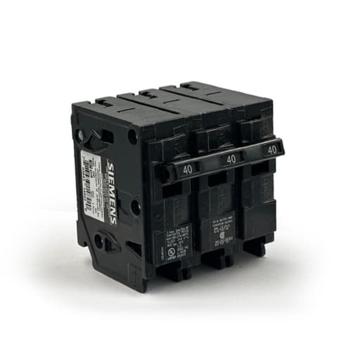 Interruptor termomagnético engrampe SIEMENS Q340 · 3x40A 10kA 240V