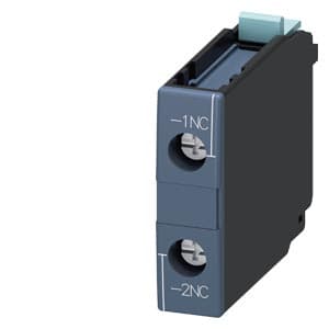 Contacto auxiliar frontal SIEMENS 3RH1921-1CA01 · 1NC para contactor 3RT1 tamaño S6 - S12