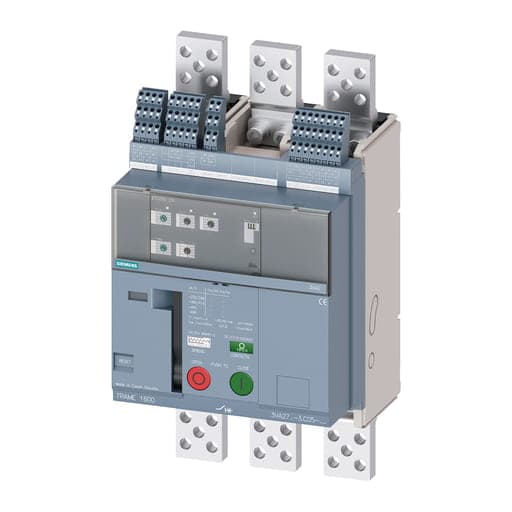 Interruptor termomagnético SIEMENS 3VA2710-1AC15-0AA0 · 3VA2 3P 400-1000A, 55kA, ETU350 LSI, fijo con RTC