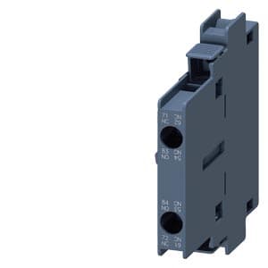 Contacto auxiliar lateral SIEMENS 3RH1921-1JA11 · 1NA + 1NC para contactor 3RT1 tamaño S6 - S12