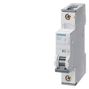 Imagen referencial de la serie: Interruptor termomagnético SIEMENS 5SY4104-7 · 1P 4A 400VAC 35kA curva C