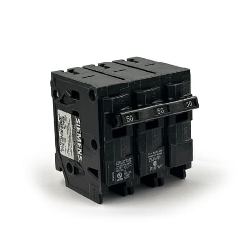 Interruptor termomagnético engrampe SIEMENS Q350 · 3x50A 10kA 240V