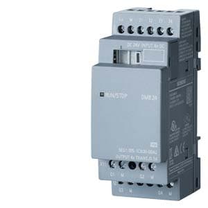 Módulo lógico SIEMENS 6ED1055-1CB00-0BA2 · LOGO! Dm8 24 expansión module, Pu/I/O: 24V/24V/Trans., 4 Di/4 do for Logo!