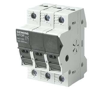 Portafusible SIEMENS 3NC1093 · 3P para fusible 10x38mm hasta 32A, 690V AC sitor