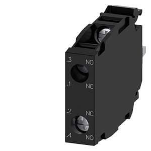 Bloque de contacto SIEMENS 3SU1400-1AA10-1FA0 · 1NA+1NC, bornes tornillo para fijación en placa front