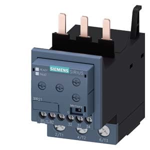 Relé de vigilancia para contactor tamaño SIEMENS 3RR2143-1AW30 · S2 ajuste analógico 8-80A, 50-60Hz