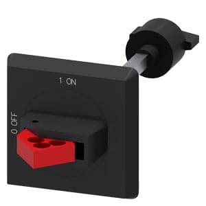 Mando giratorio para puerta SIEMENS 3RV2926-0B · IP64 para guardamotor 3RV2 tamaño S00 - S3 eje