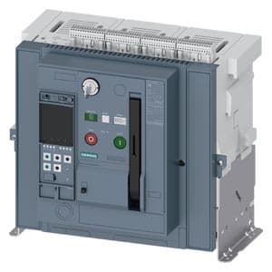 Imagen referencial de la serie: Interruptor automático montaje fijo SIEMENS 3WA1225-3CE02-1AA0 · IEC 60947-2, tipo 2, 3 polos, In=2500A 690V AC 5