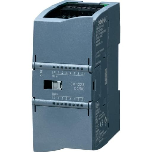 Módulo PLC SIEMENS 6ES7223-1BH32-0XB0 · SIMATIC S7-1200, E/S digital sm 1223, 8 di / 8 do, 8 di DC 24V