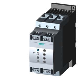 Imagen referencial de la serie: Arrancador suave SIEMENS 3RW4046-1BB14 · SIRIUS tamaño S3, 80A, 45kW/400V, 40°C200-480VAC