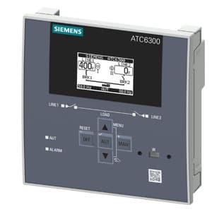 Módulo de transferencia automática SIEMENS 3KC9000-8TL40 · SENTRON ATC 6300; Display144x144; opcional Rs4