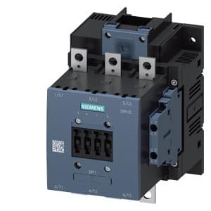 Imagen referencial de la serie: Contactor SIEMENS 3RT1056-6AB36 · 3P 185A AC3 bobina 20-33 AC/DC 2NA+2NC tamaño S6 Sirius