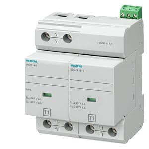 Módulo de descarga para sobretensión transitoria SIEMENS 5SD7412-1 · tipo 1 clase B, uc 350V 2P