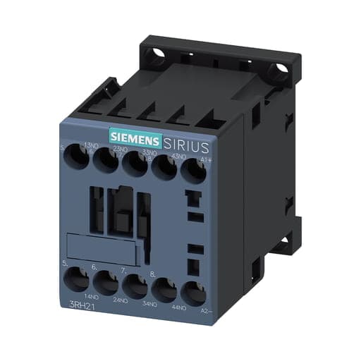 Contactor auxiliar SIEMENS 3RH2140-1BG40 · 4NA, DC 125V, tamaño S00, borne de tornillo