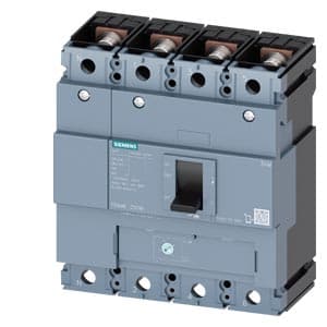 Imagen referencial de la serie: Interruptor de caja moldeada SIEMENS 3VM1220-4GE42-0AA0 · 4P regulable 140 - 200A icc = 2000 icu = 55kA 220VAC 25