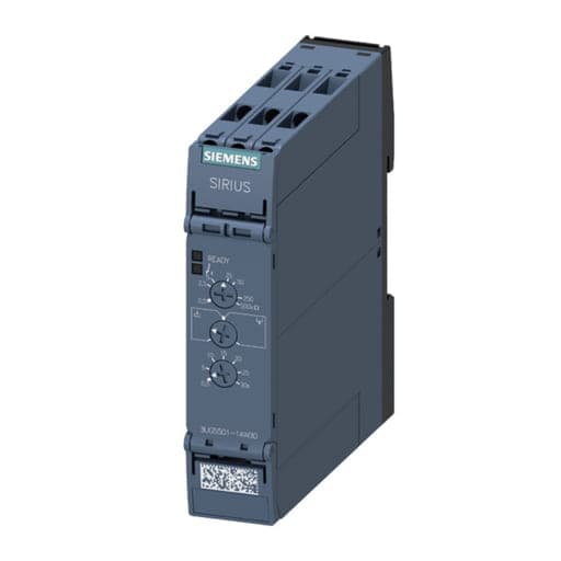 Relé de nivel y resistencia SIEMENS 3UG5501-1AW30 · (0.5-500kΩ), 1-2 puntos, 24-240V AC/DC