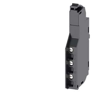Imagen referencial de la serie: Bloque contacto auxiliar SIEMENS 3VM9988-0AA12 · 1NA + 1NC 240VAC T. hq (7mm) para interruptor 3VM