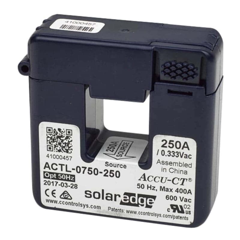Pinza toroidal SOLAREDGE · 50A 50Hz (SOLAREDGE-PINZA-TOROIDAL-50A-50HZ)