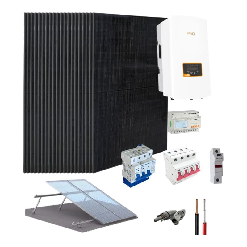Kit solar interconectado con la red SOLIS · 10kW trifásico 220V 86.40kWh/día (SOLIS-KIT-RED-10KW-220V-86.40KWH/DIA)