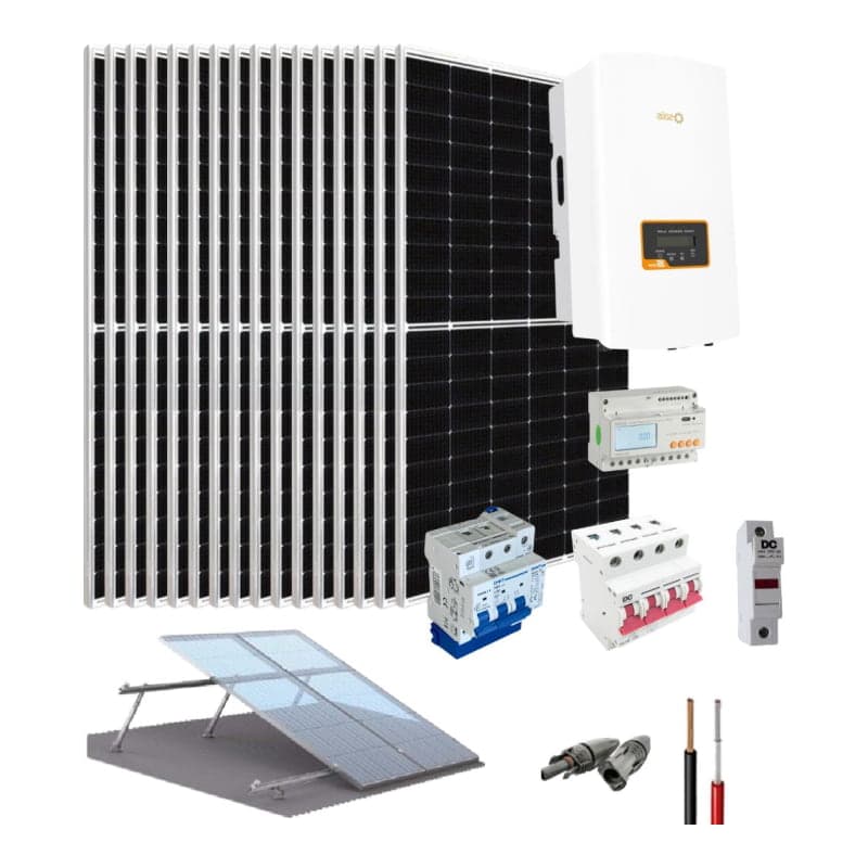 Kit fotovoltaico interconectado con la red SOLIS · 10kW trifásico 220V 56.25kWh/día (SOLIS-KIT-RED-10KW-220V-56.25KWH/DIA)