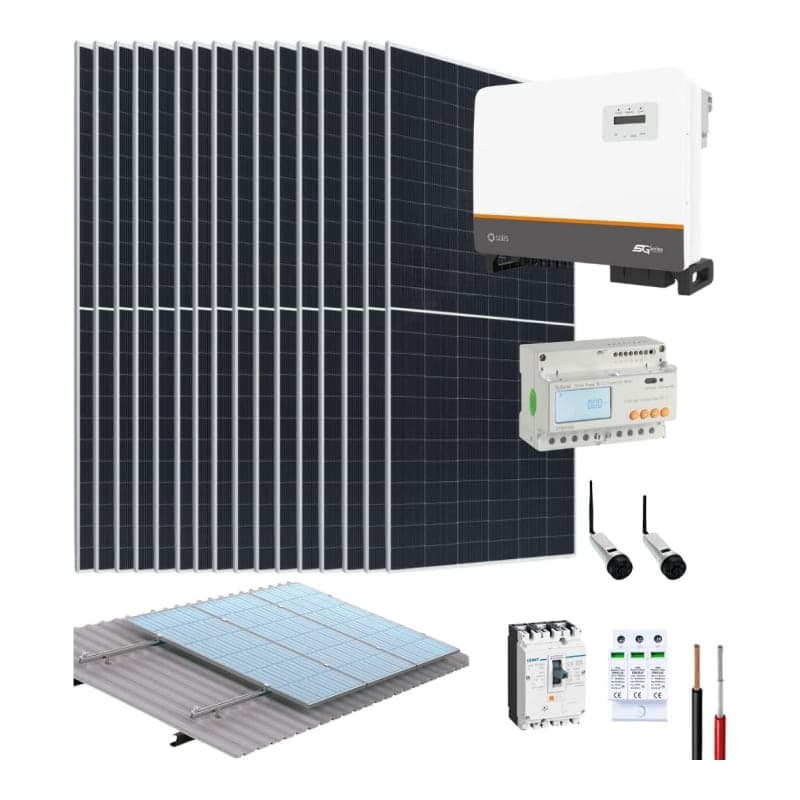 Kit solar interconectado con la red SOLIS · 36kW trifásico 220V 135kWh/día (SOLIS-KIT-RED-36KW-220V-135KWH/DIA)