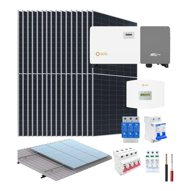 Kit solar para reducir recibo de luz SOLIS · 120kW 632.81kWh/día (SOLIS-KIT-RED-120KW-632.81KWH/DIA)