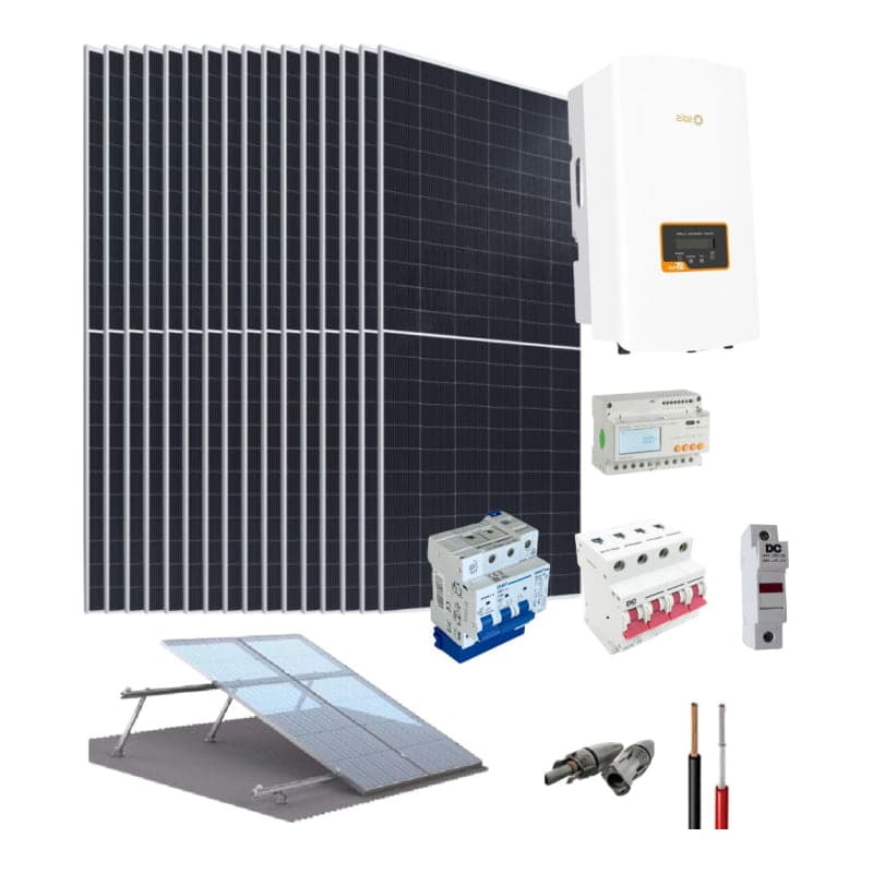 Kit solar fotovoltaico interconectado con la red SOLIS · 10kW trifásico 220V 45.36kWh/día (SOLIS-KIT-RED-10KW-220V-45.36KWH/DIA)