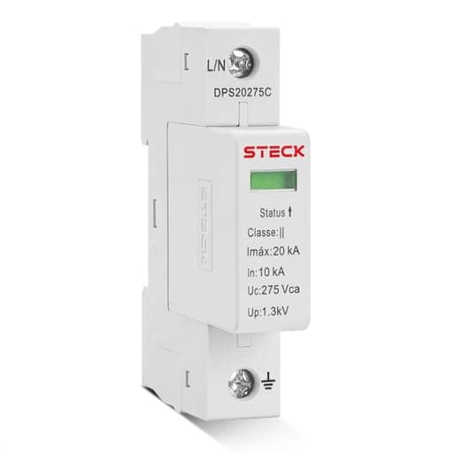 Supresor de sobretensión STECK DPS20275C · corriente máx. de descarga 20kA 275V 1P classe