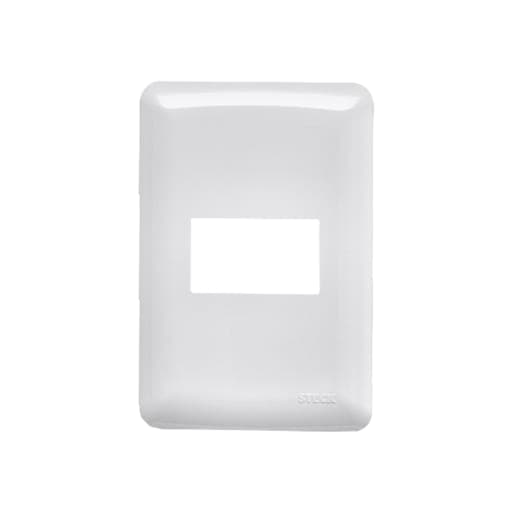 Placa PVC STECK 859012 · blanca 1 módulo lyra
